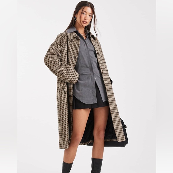 ASOS quilted lining mid length coat - Picture 4 of 4